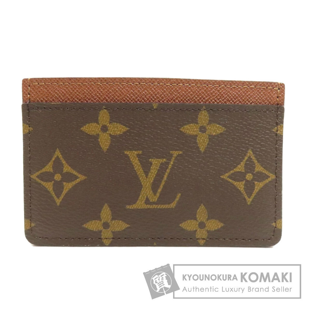 Louis Vuitton Portecarte Card Case Wallet Monogram Canvas